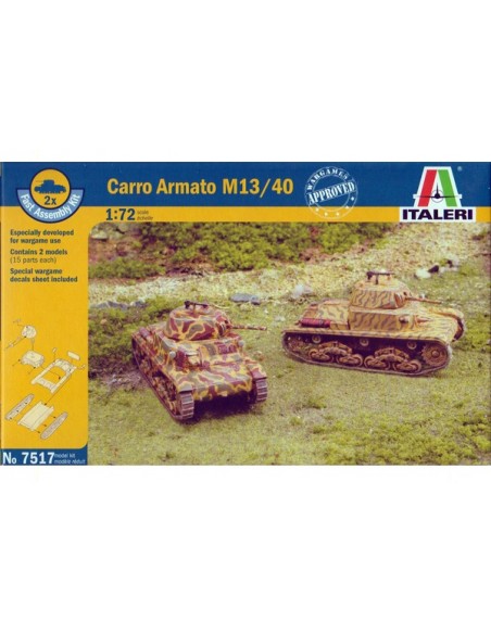 Carro Armato M13/40-1:72 Italeri 7517 