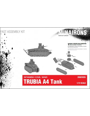1/72 tanc Trubia A4 - Capsa d'1