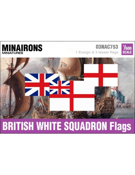 1/600 Pabellón de la Escuadra Blanca británica 1/600 Pabellón de la Escuadra Blanca británica