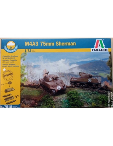 1/72 Carro M4A3 Sherman - Caja de 2