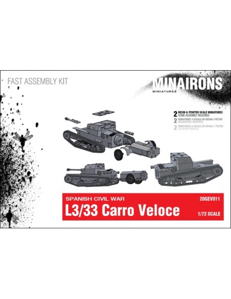 1/72 L3/33 Carro Veloce - Caja de 2