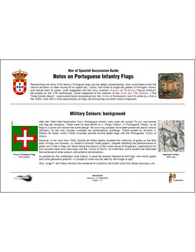 Portuguese infantry flags