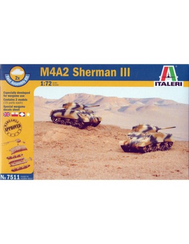 1/72 Carro M4A2 Sherman III - Caja de 2
