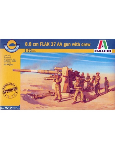 1/72 Flak 37 de 88mm y dotación - Caja de 1