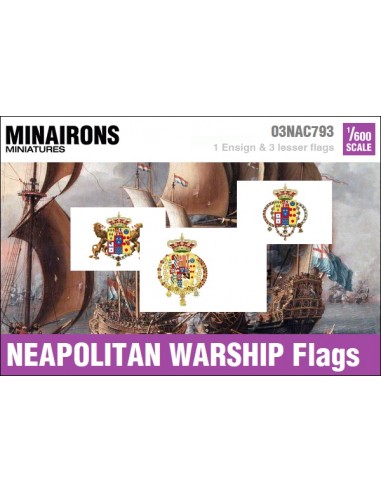 1/600 Neapolitan Man-of-war flags