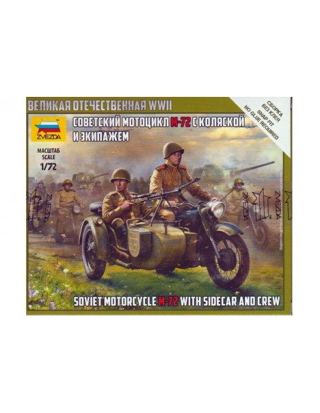 1/72 Motocicleta M-72 soviética