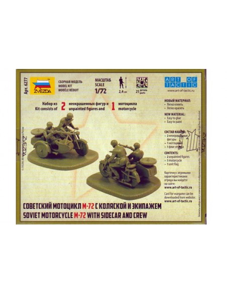 1/72 Motocicleta M-72 soviética