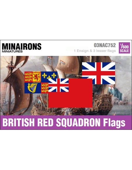 1/600 British Red Squadron flags