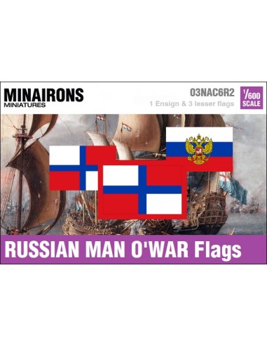 1/600 Russian Man-of-war flags