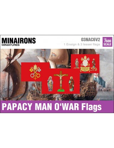 1/600 Papacy Warship flags