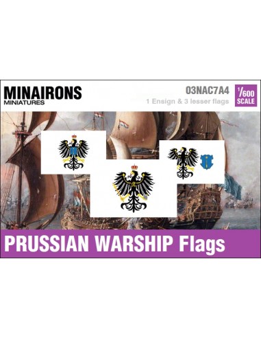 1/600 Prussian Warship flags