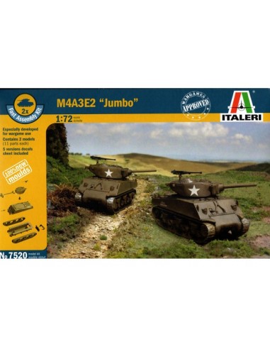 1/72 Carro M4A3E2 Jumbo - Caja de 2