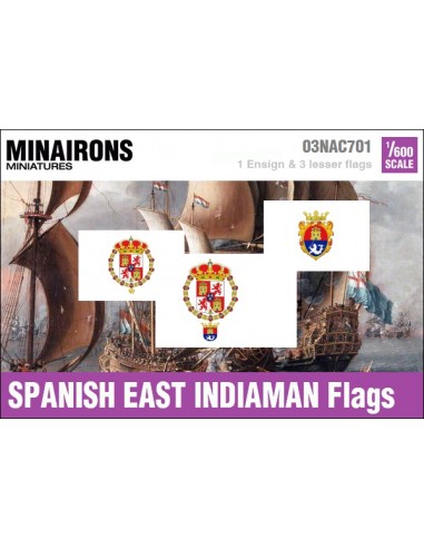 1/600 Spanish East Indiaman flags