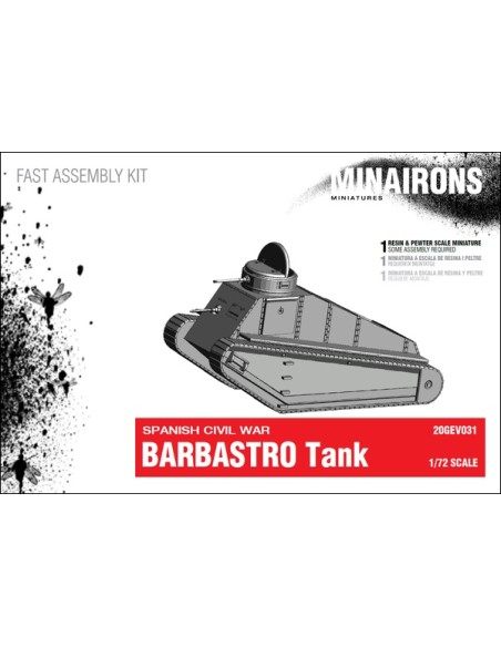 1/72 Barbastro Tank - Boxed kit