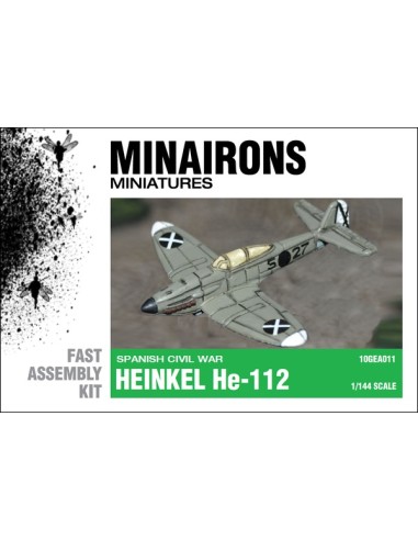 1/144 Caça Heinkel He-112 - Capsa d'1