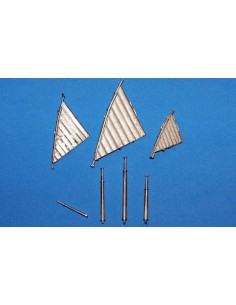 1/600 Unfurled Lateen sails 2