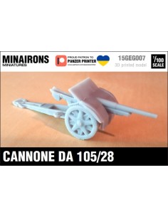 1/100 Canó Ansaldo 105mm