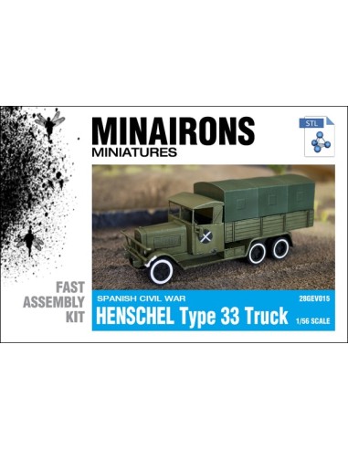 1/56 Henschel Type 33 truck - STL