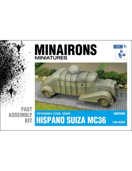 1/56 Hispano Suiza MC-36 - STL 1/56 Hispano Suiza MC-36 - STL
