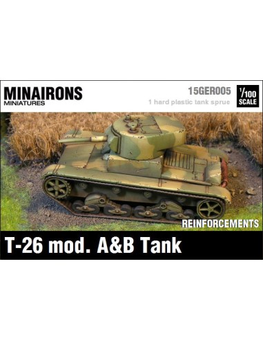 1/100 T-26 A & B Tank - Single sprue