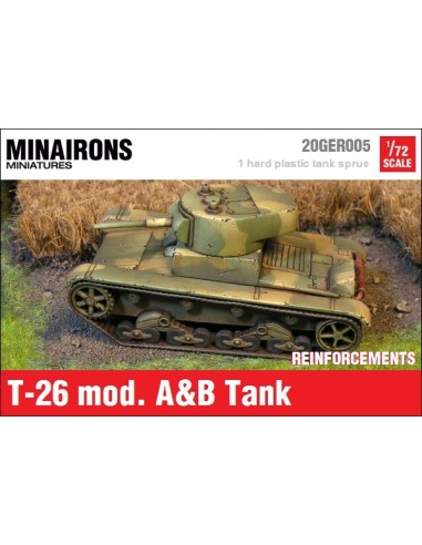 1/72 T-26 A & B Tank - Single sprue