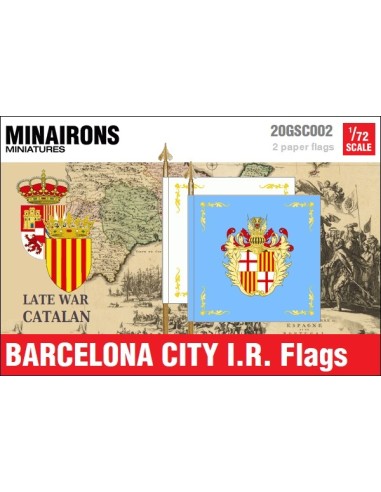 1/72 Barcelona City IR flags