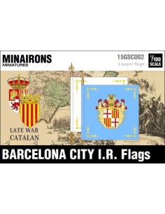 1/100 Barcelona City IR flags