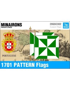 1/56 Banderas modelo 1701 de infantería