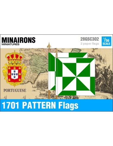 1/56 1701 pattern Infantry flags
