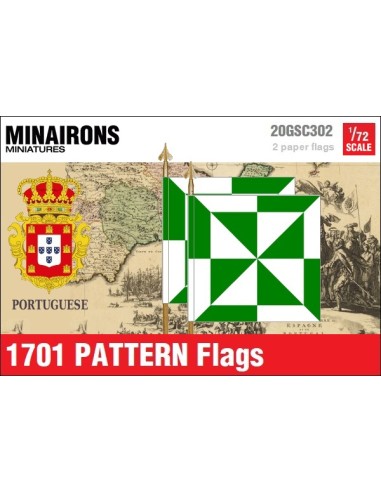 1/72 Banderas modelo 1701 de infantería