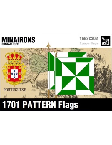 1/100 Banderas modelo 1701 de infantería