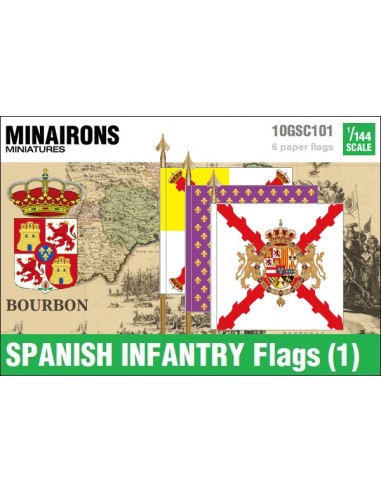 1/144 Philip V's Infantry flags (1)