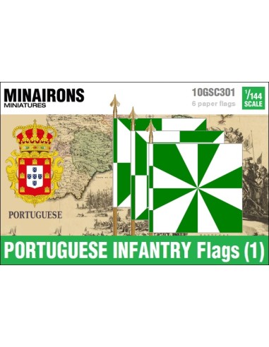 1/144 Portuguese Infantry flags (1)