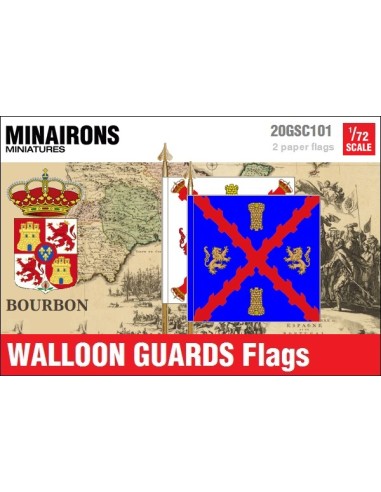 1/72 Walloon Guards flags