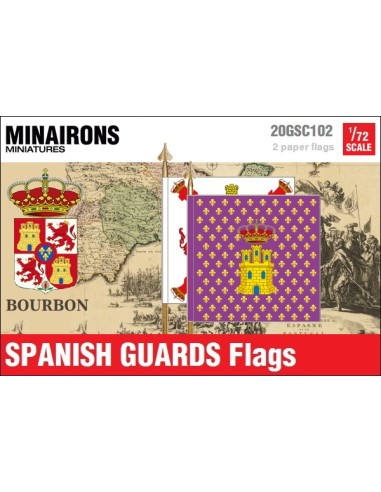 1/72 Spanish Guards flags