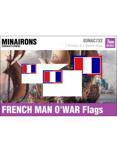 1/600 French Man-of-war flags