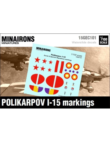 1/100 Polikarpov I-15 markings