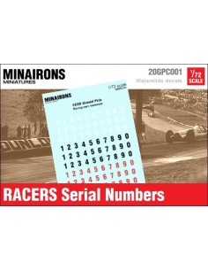 1/72 Numeraciones automovilísticas