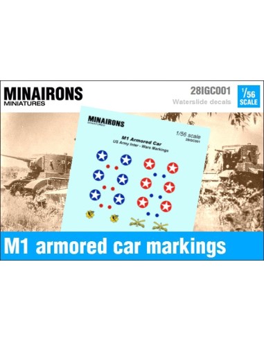 1/56 Distintivos del auto blindado M1