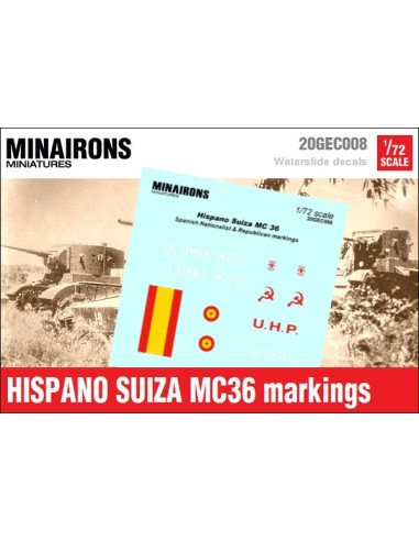 1/72 Distintius de l'Hispano Suiza MC-36