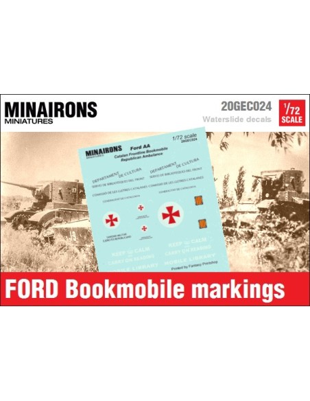 1/72 Distintivos del Bibliobús Ford AA