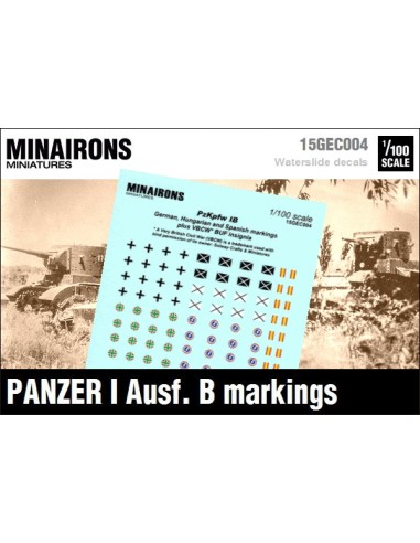 1/100 Panzer I B markings