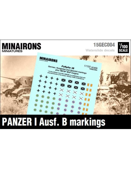 1/100 Distintius del Panzer I B