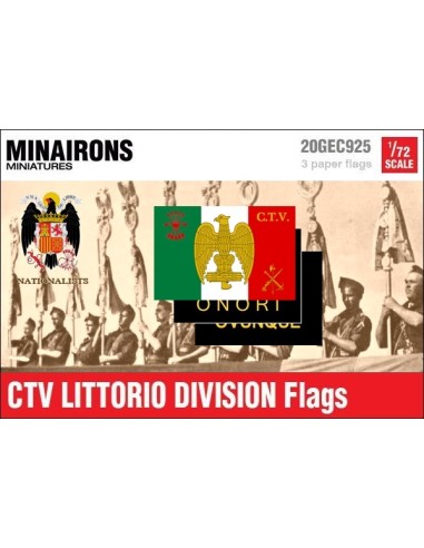 1/72 Banderas del CTV italiano