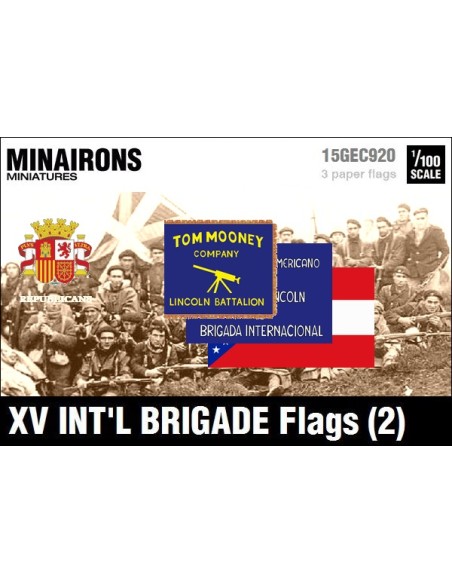 1/100 XV International Brigade Flags (2)