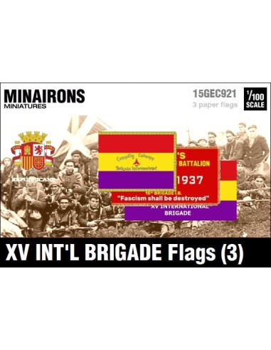 1/100 XV International Brigade Flags (3)