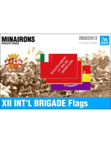 1/56 XII International Brigade Flags