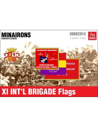 1/72 XI International Brigade Flags