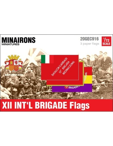 1/72 XII International Brigade Flags