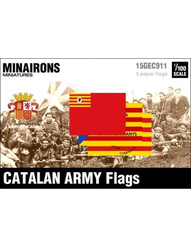 1/100 Banderas del ejército catalán